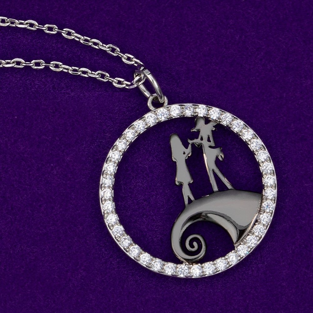 Disney Nightmare Before Christmas Jack and Sally Necklace, Charmed Aroma